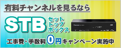 BS・CS放送見るなら峡東CATVのSTB